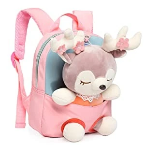 Cute Toddler Student Schoolbag With Plush Toys