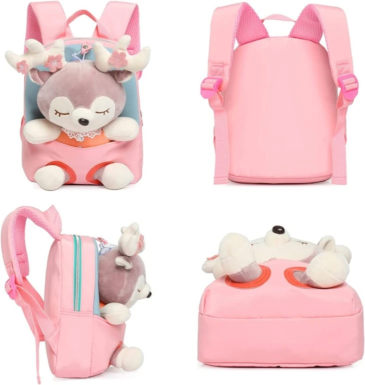 Cute Toddler Student Schoolbag With Plush Toys